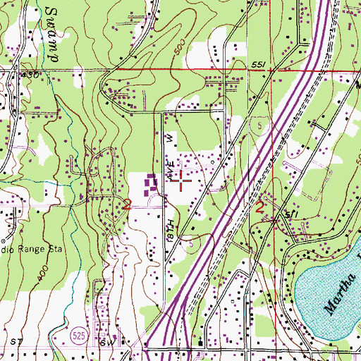 Topographic Map of Bethany Korean Church, WA