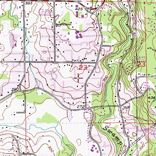 Topographic Map of Cypress Way Community Church, WA