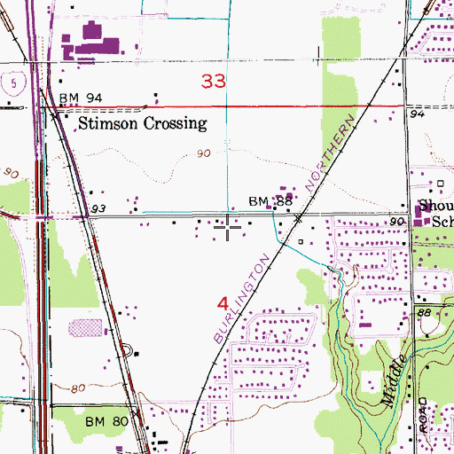Topographic Map of Kingdom Hall of Jehovahs Witnesses, WA