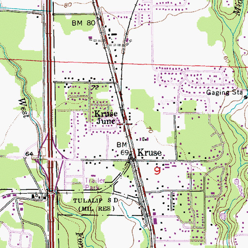 Topographic Map of Victory Foursquare Gospel Church, WA