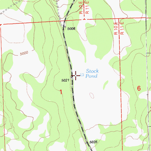Topographic Map of Hager Basin Reservoir, CA