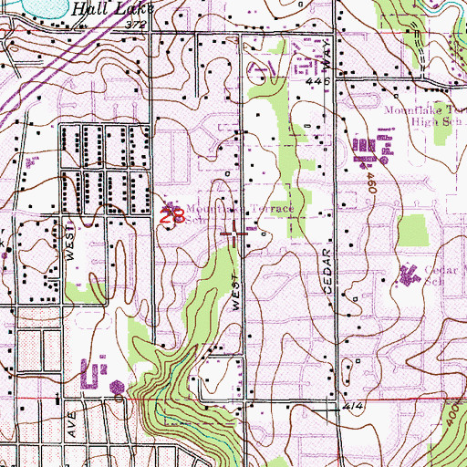 Topographic Map of The Church of Jesus Christ of Latter Day Saints, WA
