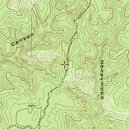 Topographic Map of Bear Ridge, AZ
