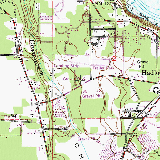 Topographic Map of Jefferson County Library, WA