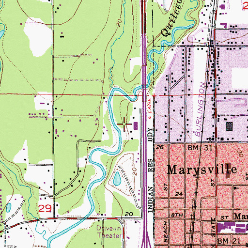Topographic Map of Sno - Isle Libraries Service Center Administrative Offices, WA