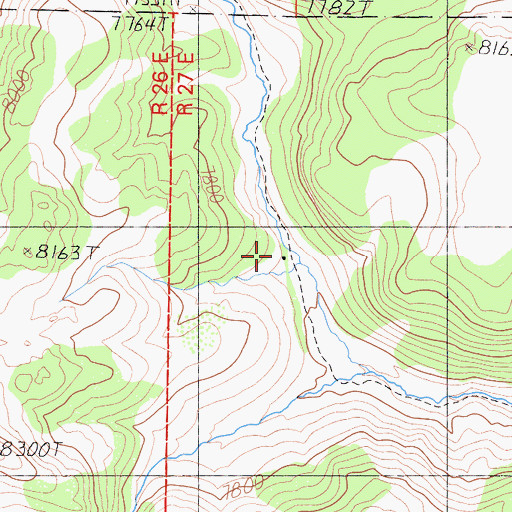 Topographic Map of Halfway Camp, CA