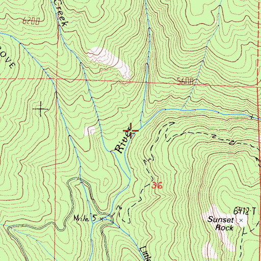 Topographic Map of Halstead Creek, CA