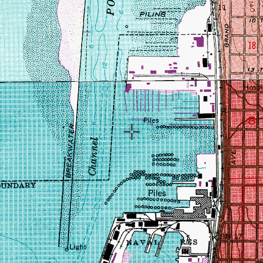 Topographic Map of Everett Yacht Club, WA