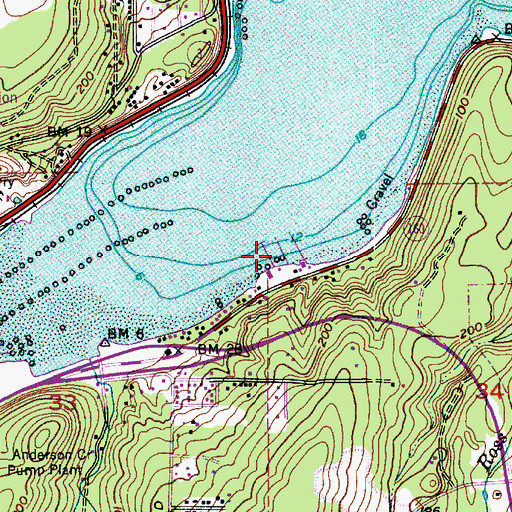 Topographic Map of Kitsap Marina, WA