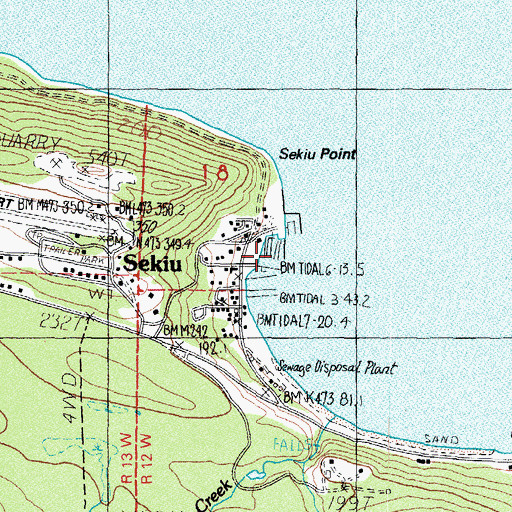 Topographic Map of Olson's Resort Marina, WA