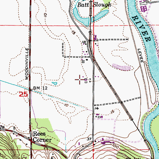 Topographic Map of Antique Rose Farm Museum, WA
