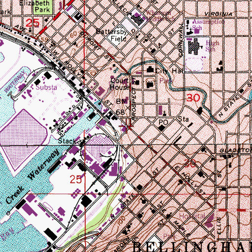 Topographic Map of American Museum of Radio and Electricity, WA