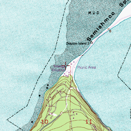 Topographic Map of Semiahmoo Park Maritime Museum, WA