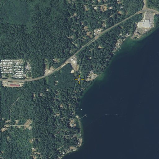 Aerial/Satellite Image of Suquamish Museum, WA