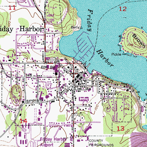 Topographic Map of Whale Museum, WA