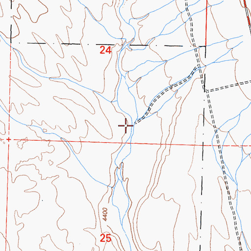 Topographic Map of Hammil Valley, CA