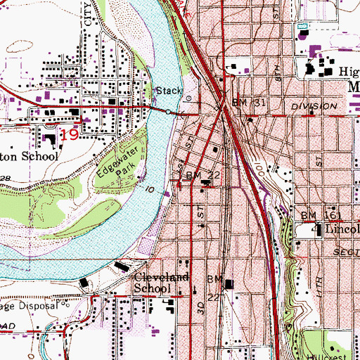 Topographic Map of Skagit County Administration Building, WA