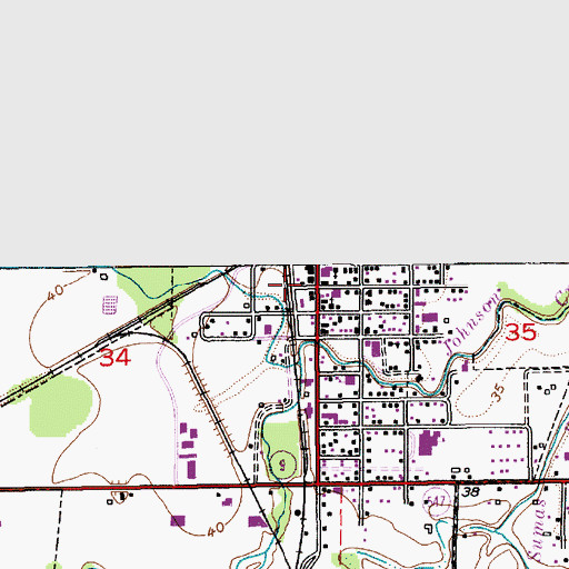 Topographic Map of Sumas City Hall, WA