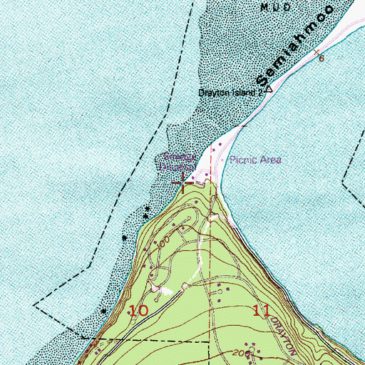 Topographic Map of Blaine Wastewater Treatment Plant, WA
