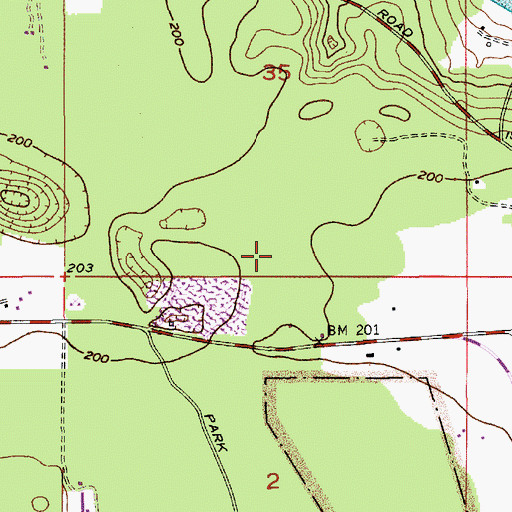 Topographic Map of Island County Septage Treatment Facility, WA