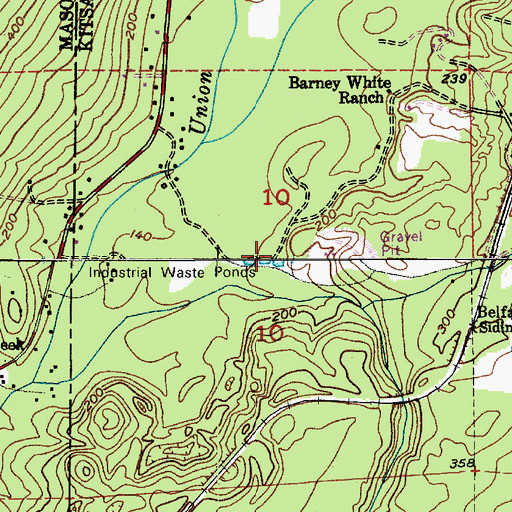 Topographic Map of Olympic View Landfill Leachate Lagoon, WA