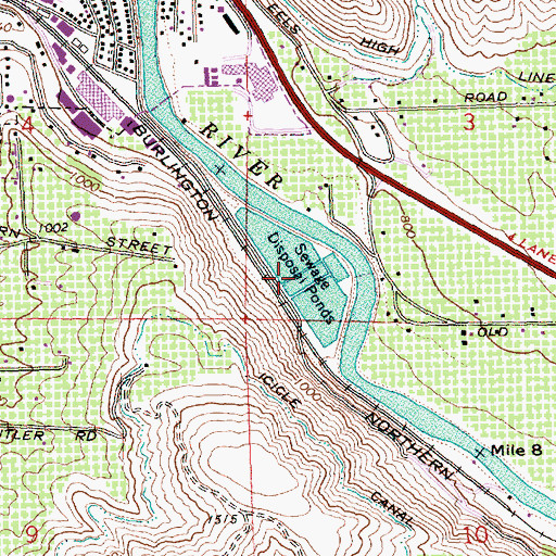 Topographic Map of Cashmere Sewage Treatment Plant, WA