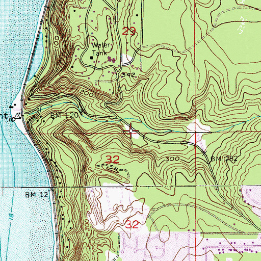 Topographic Map of Alderwood Sewage Treatment Plant, WA