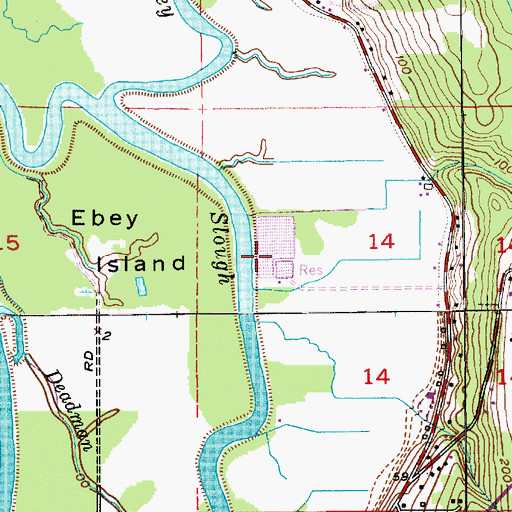 Topographic Map of Lake Stevens Sewage Treatment Plant, WA