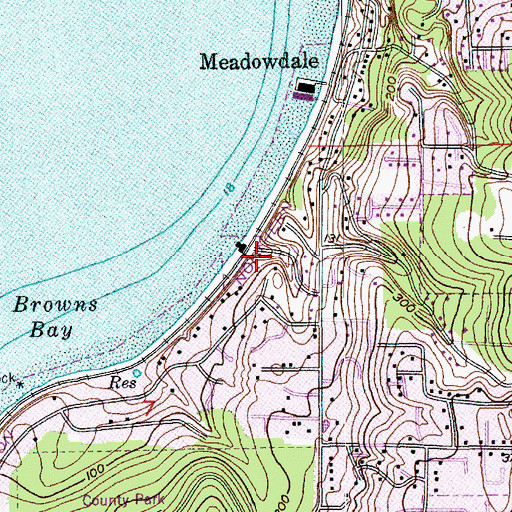Topographic Map of Lynnwood Wastewater Treatment Plant, WA
