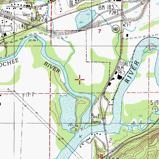 Topographic Map of Montesano Sewage Treatment Plant, WA