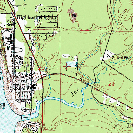 Topographic Map of Pacific Beach Sewage Treatment Plant, WA