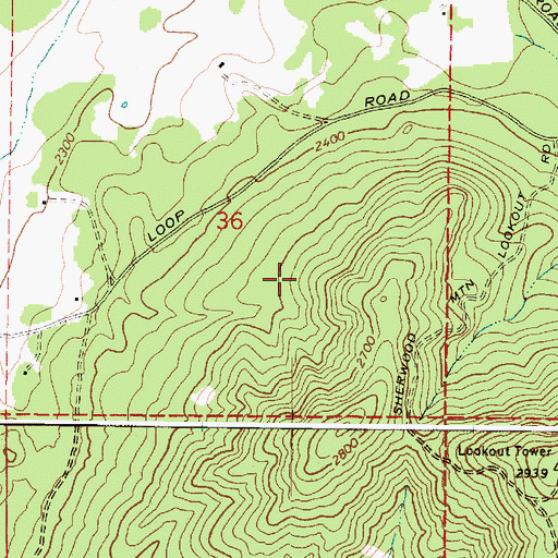 Topographic Map of Wellpinit Sanitation and Maintenance Wastewater Treatment Plant, WA