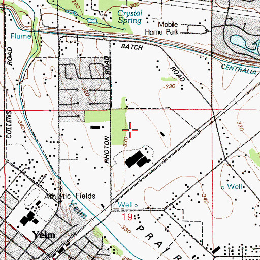 Topographic Map of Yelm Sewage Treatment Plant, WA