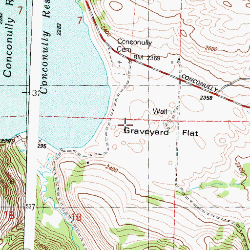 Topographic Map of Conconully Wastewater Treatment Plant, WA