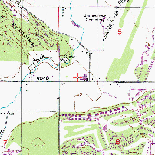 Topographic Map of Sunland Water District Wastewater Treatment Plant, WA