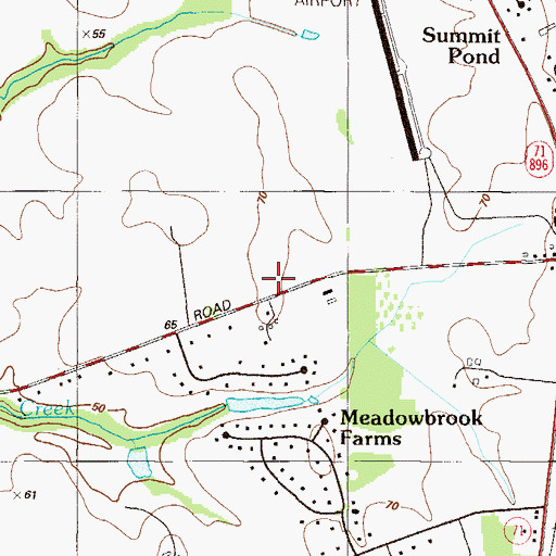 Topographic Map of Volunteer Hose Company of Middletown Station 1, DE