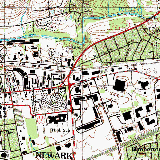 Topographic Map of Aetna Hose, Hook and Ladder Company Station 8, DE