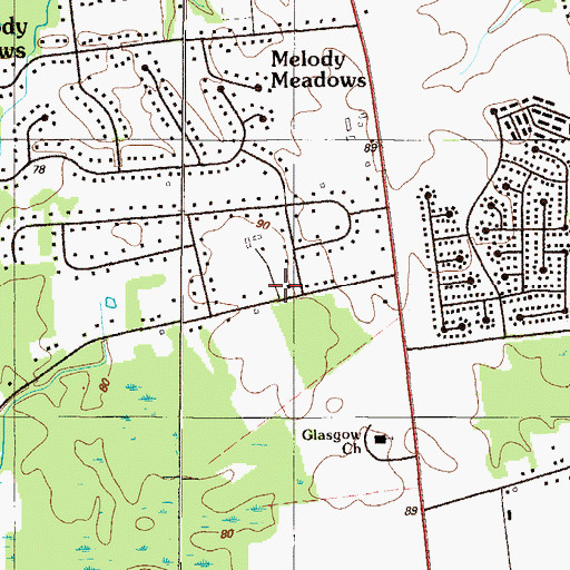 Topographic Map of Aetna Hose, Hook and Ladder Company Station 10, DE