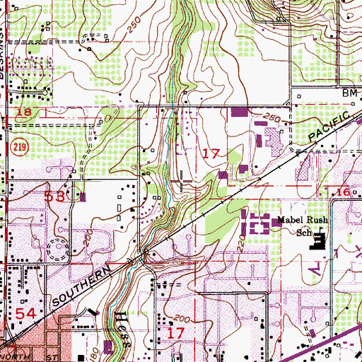 Topographic Map of Hazelden Springbrook Center, OR