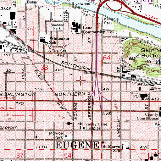 Topographic Map of Buckley Detoxification and Sobering Center, OR