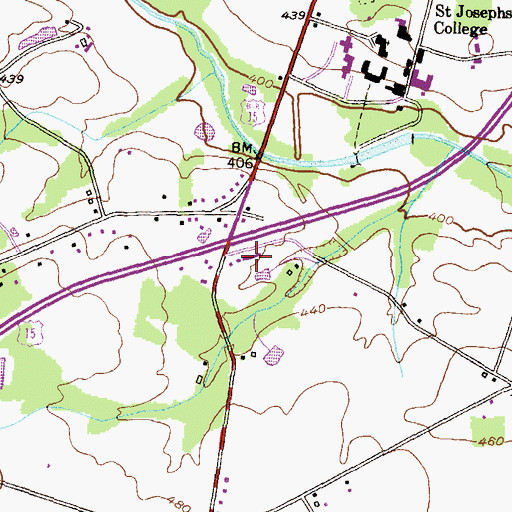 Topographic Map of Mountain Manor Treatment Center Emmitsburg, MD