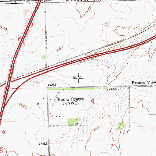 Topographic Map of Avera Behavioral Health Center, SD