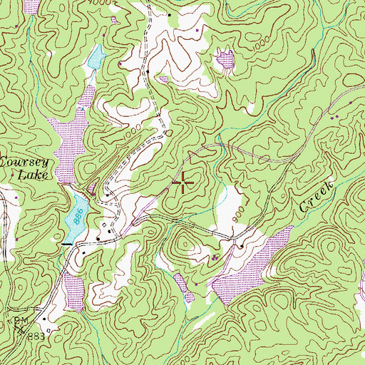Topographic Map of Inner Harbour Treatment Center for Children and Families, GA