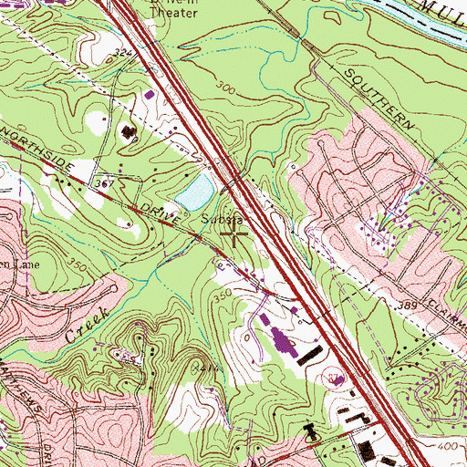 Topographic Map of Rehabilitation Hospital Navicent Health, GA