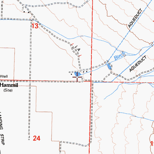 Topographic Map of Harris Brothers Ranch, CA