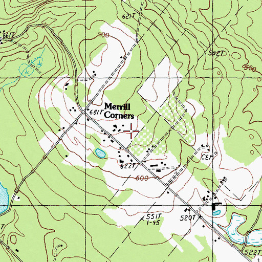 Topographic Map of Butternut Farm, NH