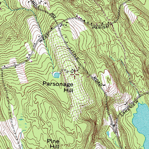 Topographic Map of Carter Hill Orchard, NH