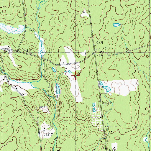 Topographic Map of Great Brook Farm, NH