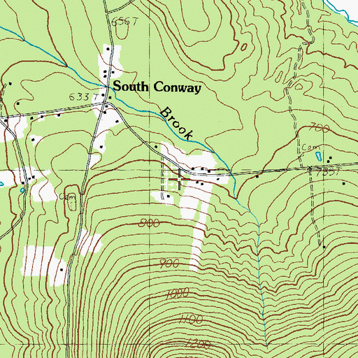 Topographic Map of Hatches Orchard, NH