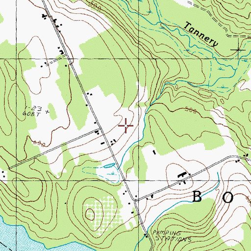 Topographic Map of Richardson's Farm, NH